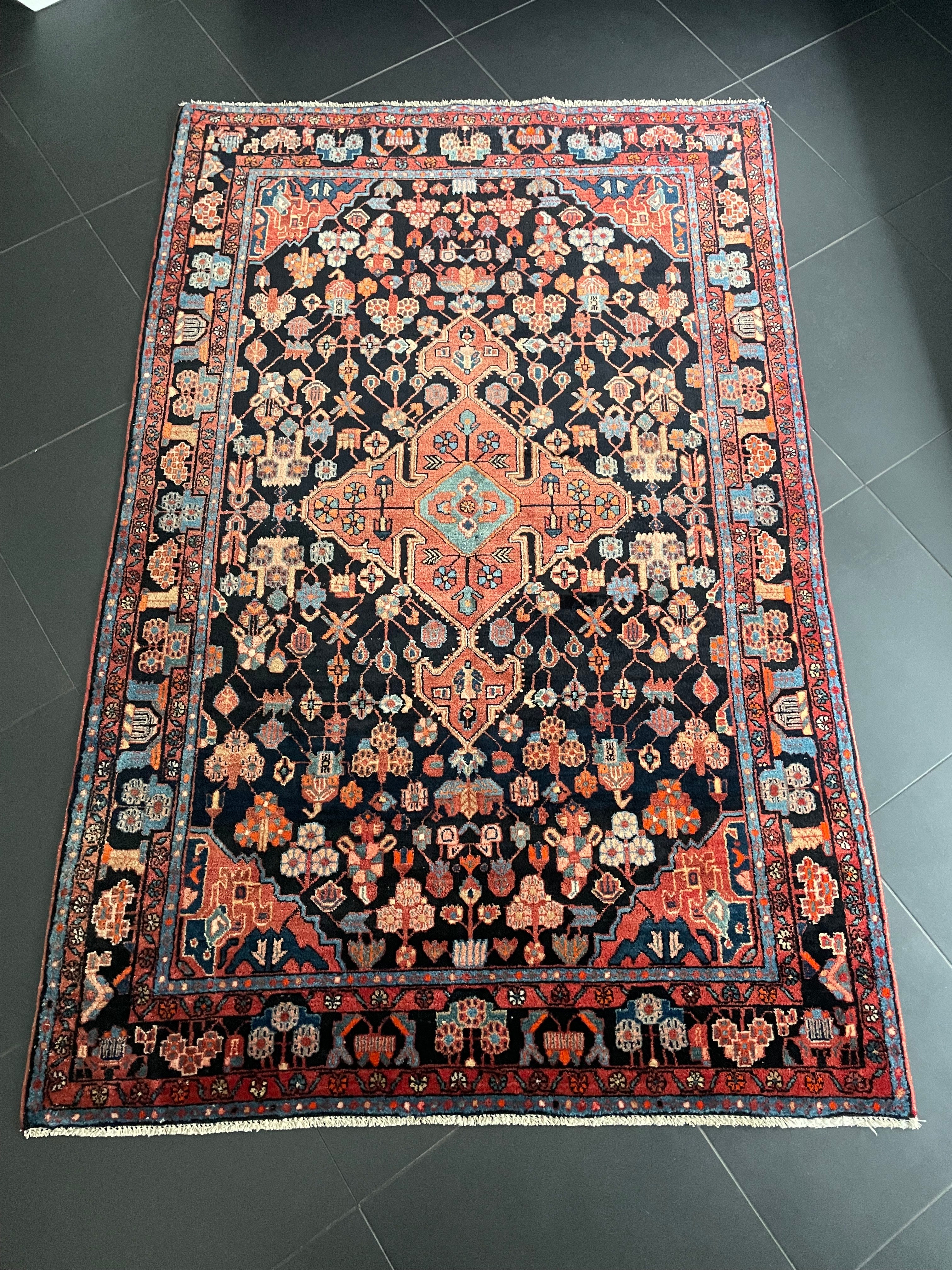 Persian Nahavand Rug 215 × 140 cm