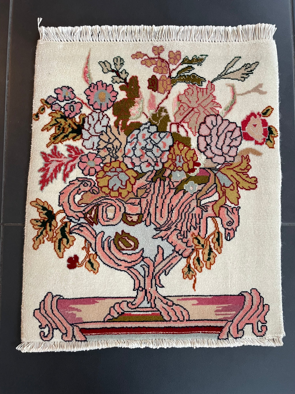 Qom Rug 50 × 40 cm