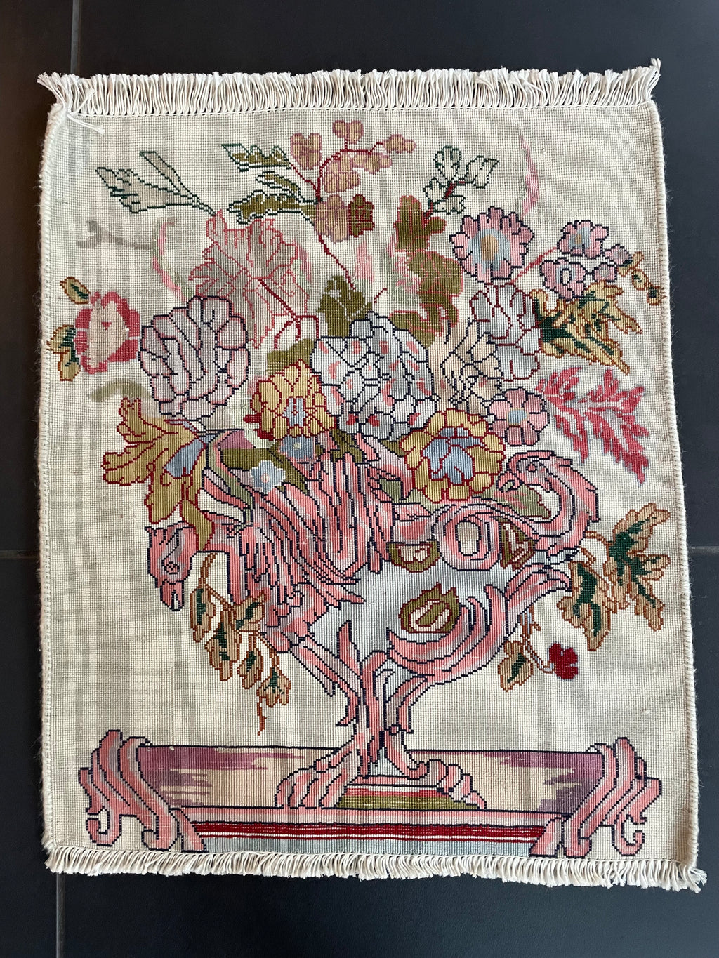 Qom Rug 50 × 40 cm
