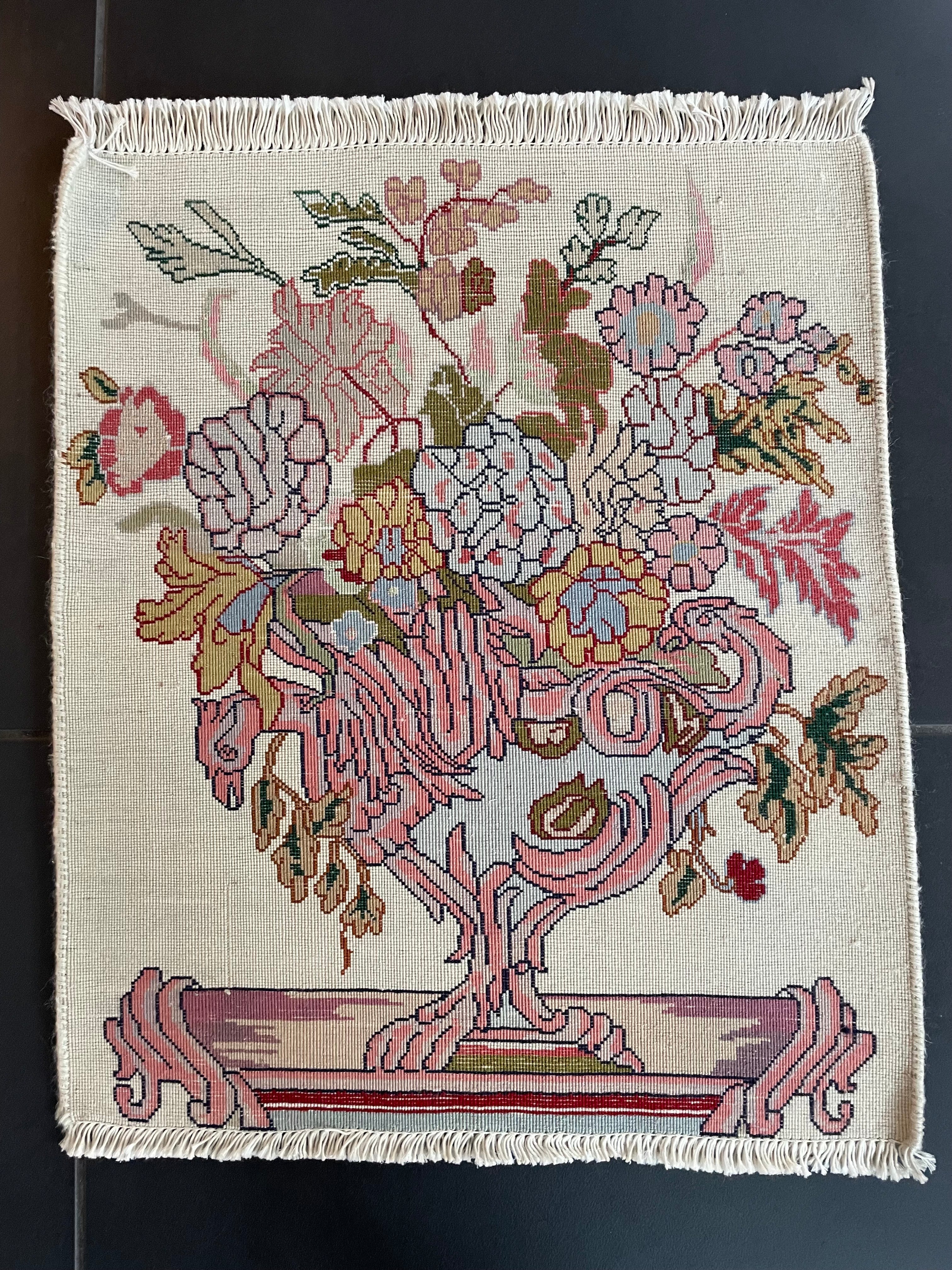 Qom Rug 50 × 40 cm