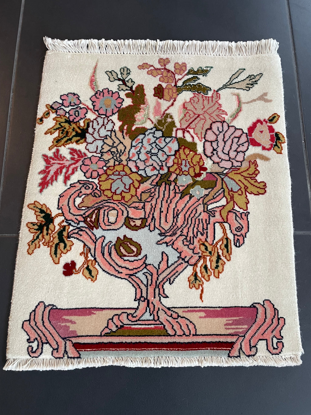 Qom Rug 50 × 40 cm