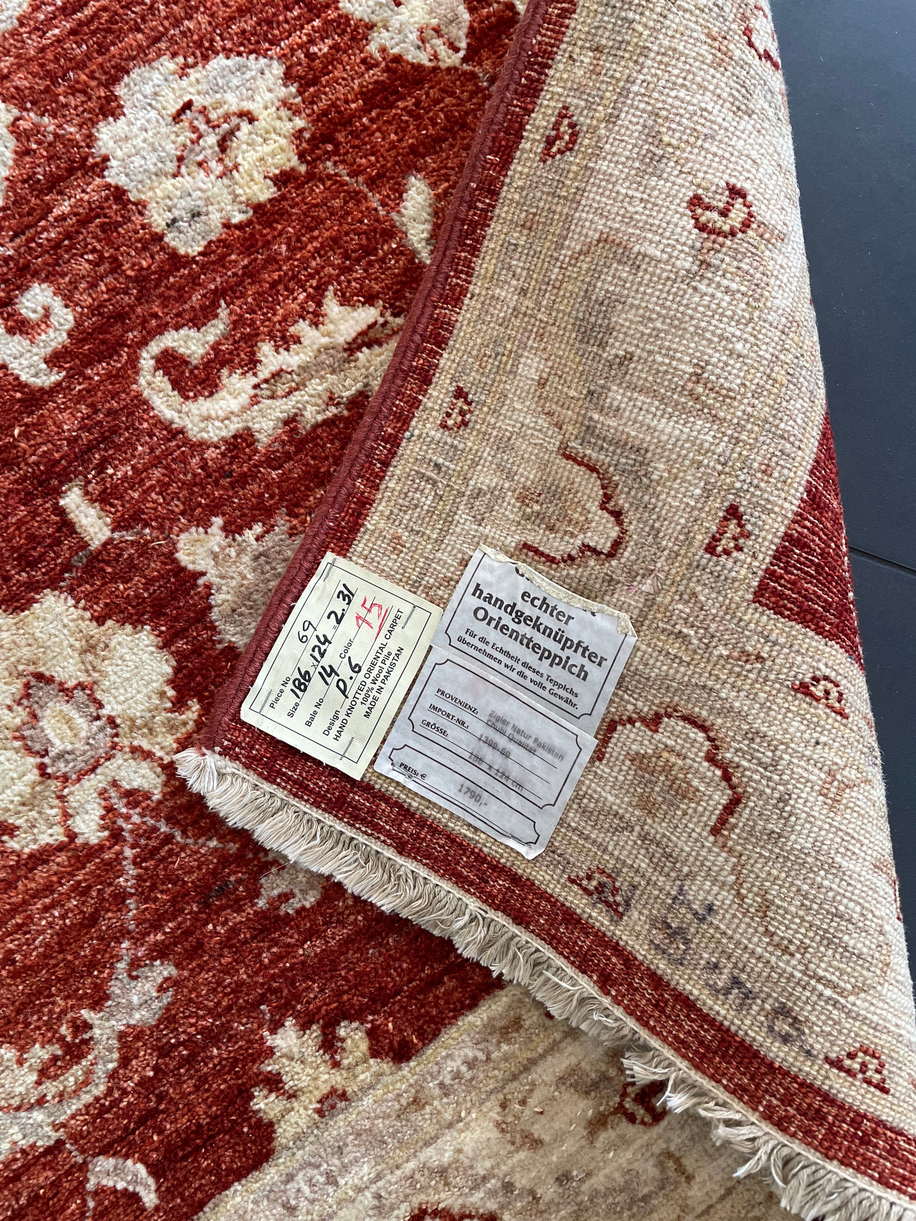 Ziegler-matto 187×124cm