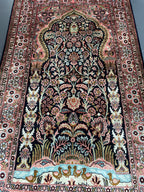 Kashmir silk rug 128x76cm