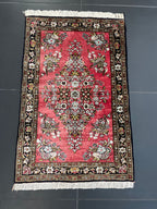 Ghom silk rug 85x55cm