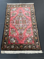 Ghom silk rug 85x55cm