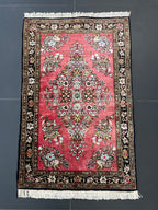 Ghom silk rug 85x55cm