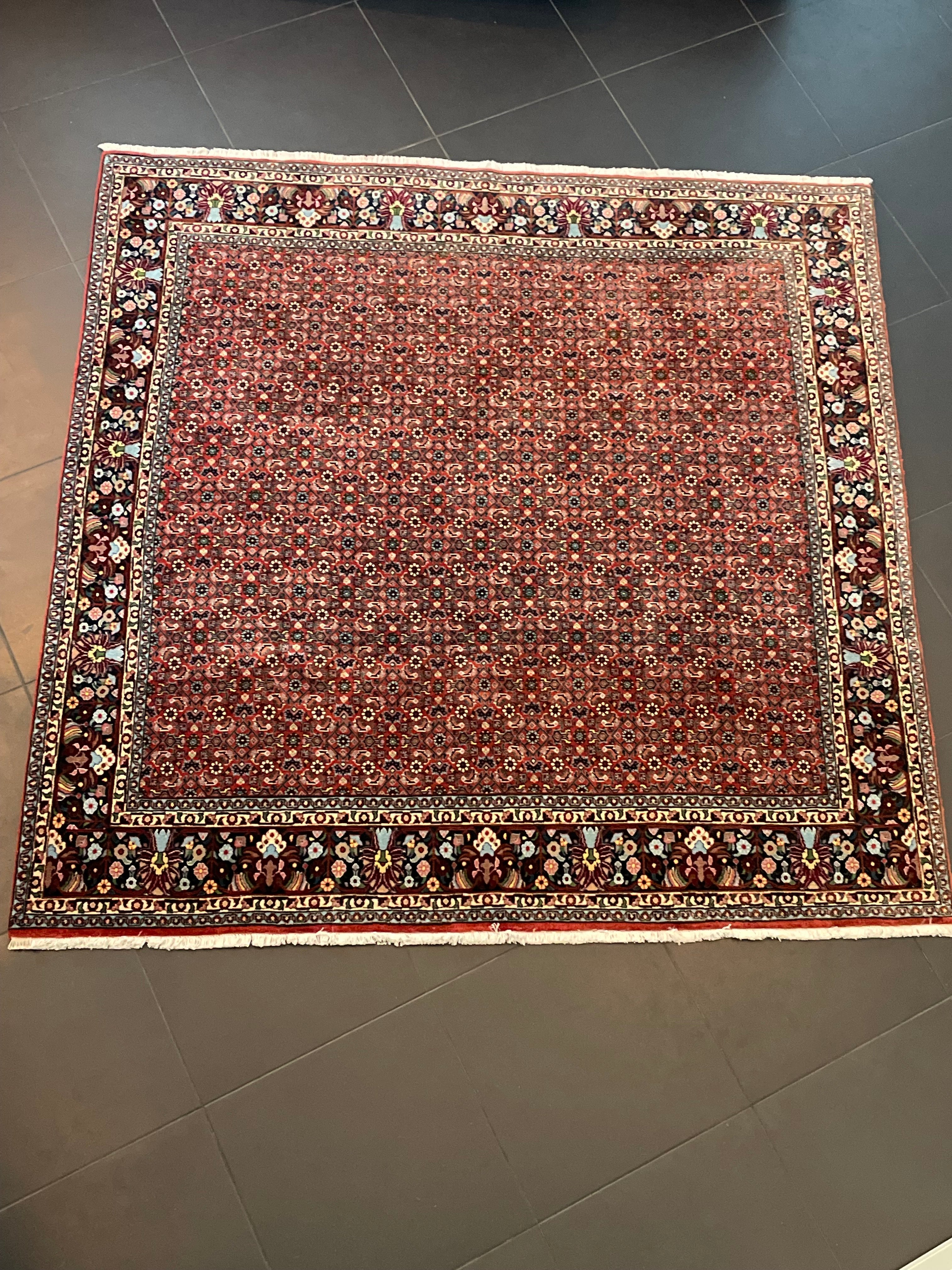 Bidjar-matto 203×203cm